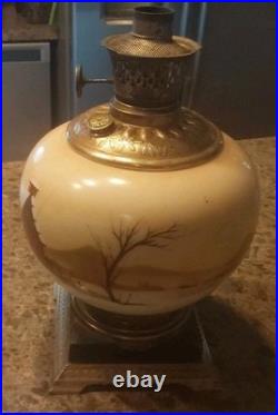 Antique Oil Lamp Aladdin Lamp Gone With The Wind Parlor Style