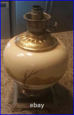 Antique Oil Lamp Aladdin Lamp Gone With The Wind Parlor Style