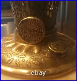 Antique Oil Lamp Aladdin Lamp Gone With The Wind Parlor Style