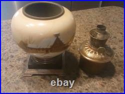 Antique Oil Lamp Aladdin Lamp Gone With The Wind Parlor Style