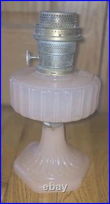 Antique Oil Lamp Aladdin Nu-Type Model B Pink. Needs Reglued
