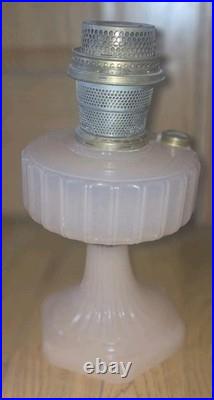 Antique Oil Lamp Aladdin Nu-Type Model B Pink. Needs Reglued