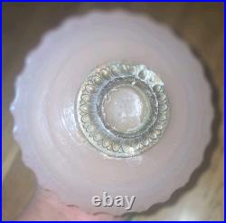 Antique Oil Lamp Aladdin Nu-Type Model B Pink. Needs Reglued