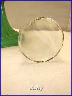 Antique Original Aladdin B125 Oil Lamp Wht Over Green Jadeite Moonstone 1936