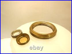 Antique Original Aladdin B125 Oil Lamp Wht Over Green Jadeite Moonstone 1936