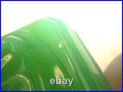 Antique Original Aladdin B125 Oil Lamp Wht Over Green Jadeite Moonstone 1936
