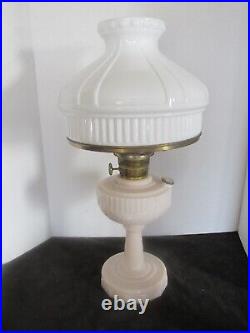 Antique Original Aladdin Kerosene Milk Glass Alacite Lamp 22h X 10.5w
