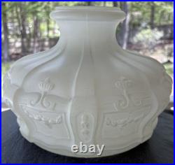 Antique Satin Glass Aladdin 1919-20 Model 7 8 Coleman Oil Kerosene Lamp 9 Shade