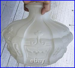 Antique Satin Glass Aladdin 1919-20 Model 7 8 Coleman Oil Kerosene Lamp 9 Shade