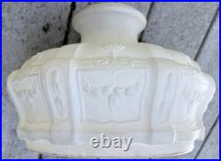 Antique Satin Glass Aladdin 1919-20 Model 7 8 Coleman Oil Kerosene Lamp 9 Shade