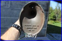 Antique Sign Aladdin Base Desk Lamp Great Green Cased Glass Shade Adjustable