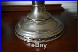 Antique Silver Aladdin Model no. 11 Mantle Lamp Ribbed Milk Glass Shade