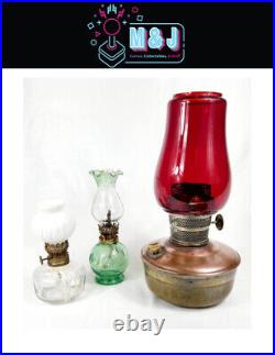 Antique Super Aladdin Kerosene Lantern + 2 Smaller Lanterns Rare (Aus Seller)