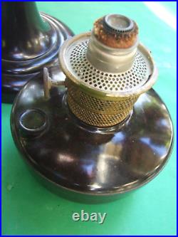 Antique Super Aladdin Kerosine Oil Lamp Bakelite Bowl, & Pedestal British Made