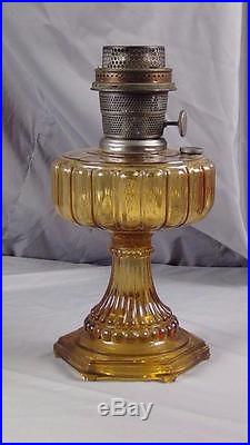 Antique Victorian Aladdin Lamp Cathedral Model B Amber Just Perfect
