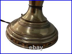 Antique Victorian Aladdin Model 11 Oil Lamp Gone With The Wind-Green Hurricane