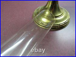 Antique Victorian Brass Aladdin No. 8 kerosene oil lamp