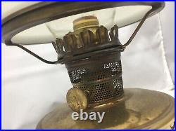 Antique Victorian Parlor Table Oil Lamp Aladdin Nu-Type Model B Electric Convert