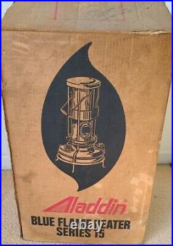 Antique Vintage Aladdin Blue Flame Large Heater Made In England