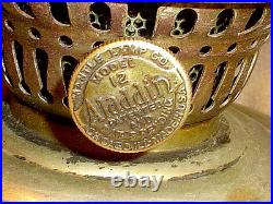 Antique Vintage Aladdin Bracket Oil Lamp3 Piece Break-down Bracket