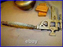 Antique Vintage Aladdin Bracket Oil Lamp3 Piece Break-down Bracket