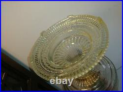 Antique/Vintage Aladdin Clear Colonial/Hobnail Oil Lamp 1930's WithChimney NuTypeB