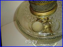 Antique/Vintage Aladdin Clear Colonial/Hobnail Oil Lamp 1930's WithChimney NuTypeB