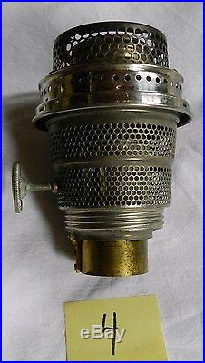 Antique Vintage Aladdin Model B Kerosene Oil Lamp Nickel Nu-Type BURNER