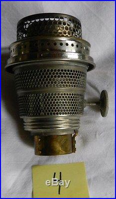 Antique Vintage Aladdin Model B Kerosene Oil Lamp Nickel Nu-Type BURNER