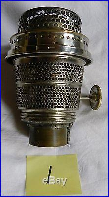Antique Vintage Aladdin Model B Kerosene Oil Lamp Nu-Type BURNER Nickel