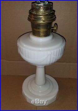 Antique Vintage Aladdin Model B Lincoln Drape Oil Kero Lamp Cream