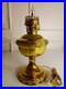 Antique Vintage Aladdin No. 7 Brass Kerosene Oil Lamp Converted to Electric