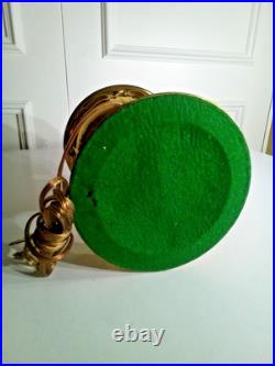 Antique Vintage Aladdin No. 7 Brass Kerosene Oil Lamp Converted to Electric