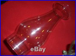 Antique Vintage Non-aladdin Royal Number 1 Oil Kerosene Hand Lamp & Chimney Pt