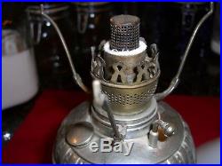 Antique Vintage Non-aladdin Size 0 Little Royal Oil Kerosene Lamp & Shade Part