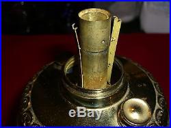 Antique Vintage Non-aladdin Size 0 Little Royal Oil Kerosene Lamp & Tripod Pt