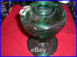Antique Vintage Original Aladdin B-54e Emerald Blue/green Oil Kerosene Lamp Part