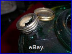 Antique Vintage Original Aladdin B-54e Emerald Blue/green Oil Kerosene Lamp Part