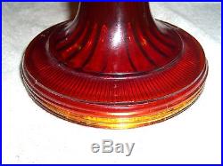 Antique Vintage Original Aladdin B-83 Ruby Crystal Beehive Oil Kerosene Lamp Pt