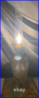 Antique Vtg Aladdin Venetian Art Glass Electric Oil Lamp Deco Model 12 LARGE 12