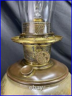 Antique Vtg Aladdin Venetian Art Glass Electric Oil Lamp Deco Model 12 LARGE 12