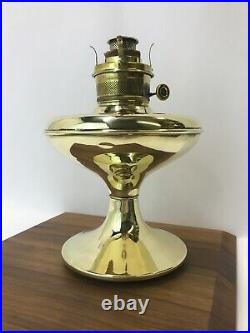 Antique Vtg Brass Colonial Oil Lamp Kerosene Parlor Mantle Lantern Aladdin P&A