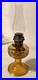 Antique Washington Drape Amber Glass Aladdin Oil Lamp/Needs TLC