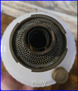 Antique / vintage Rare Aladdin B pink Alacite Lincoln Drape Kerosene / oil lamp