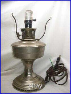 As-is vintage Aladdin Model 12 converted kerosene lamp light needs rewiring