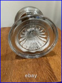 B-80 Aladdin Nu-Type Model B Clear crystal Footed Beehive Kerosene Oil Lamp