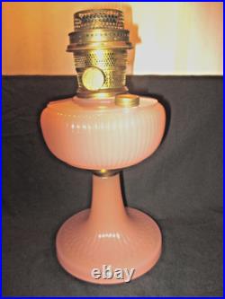 B-87rose Moonstone Vertique Aladdin Oil Lamp