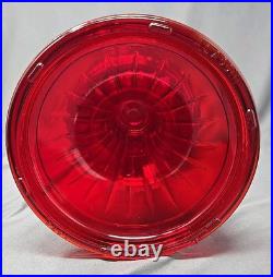 B62 Aladdin Ruby Crystal Short Lincoln Drape SLD Glass Lamp