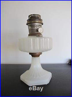 Beautiful 1936 Aladdin White Moonstone Kerosene Lamp Model B