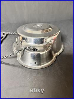 Beautiful Aladdin Hanging Kerosene Lamp Chrome Ceiling Retractor Works Great